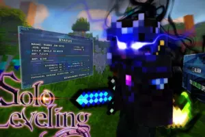 Текстуры на Аниме-интерфейс Solo Leveling для Minecraft PE