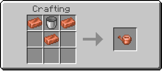Мод на Волшебные лейки для полива растений для Minecraft PE