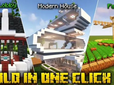 Мод на Строительство одним нажатием — Structures In Just One Click