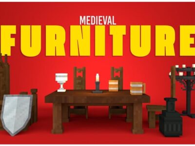 Мод Средневековая мебель из дерева — Medieval Furniture для Minecraft PE