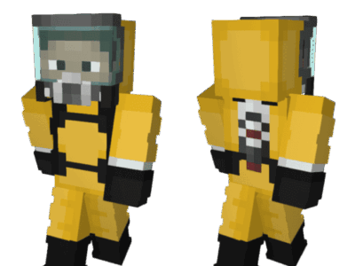 Скин Стива в химзащите для Minecraft PE